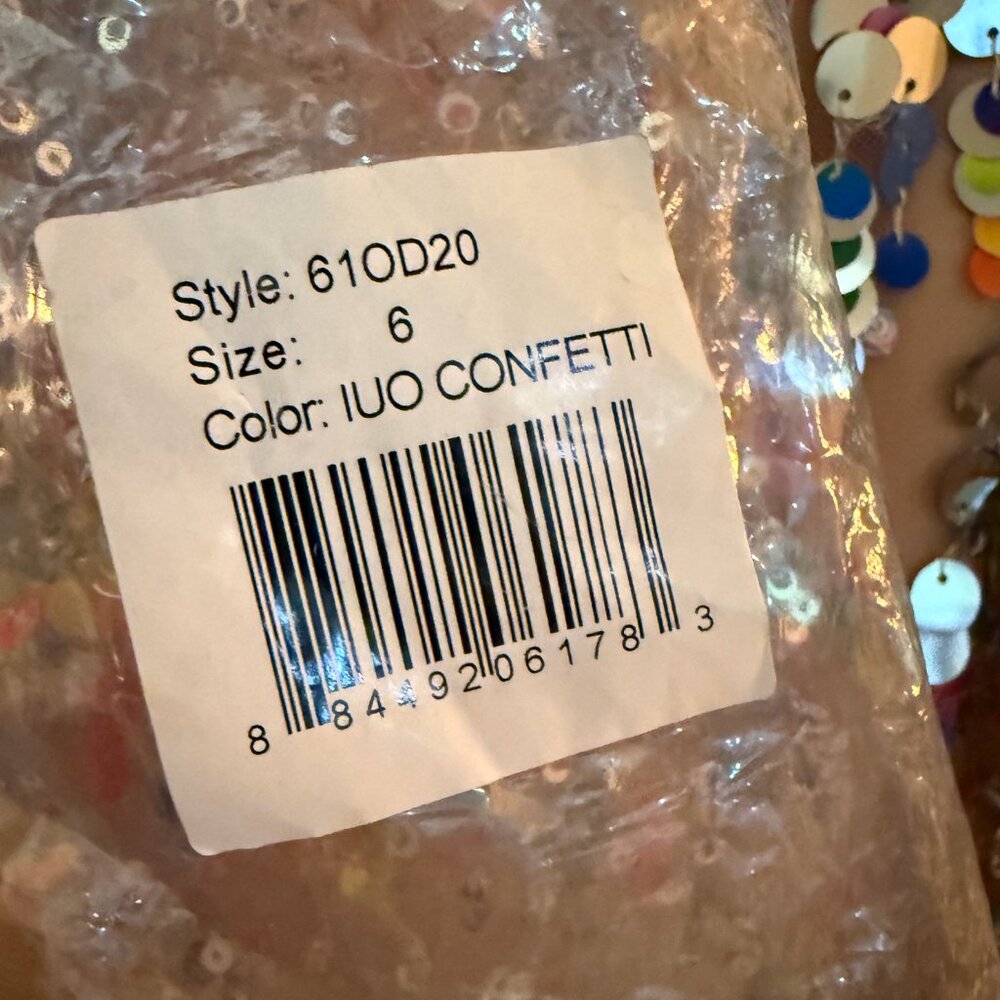 Milly Odetta Confetti Sequined Dress Size 6 - Picture 9 of 9